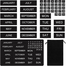 50 Pcs Calendar Magnet Numbers for Whiteboard and Refrigerator, Magnetic Days of