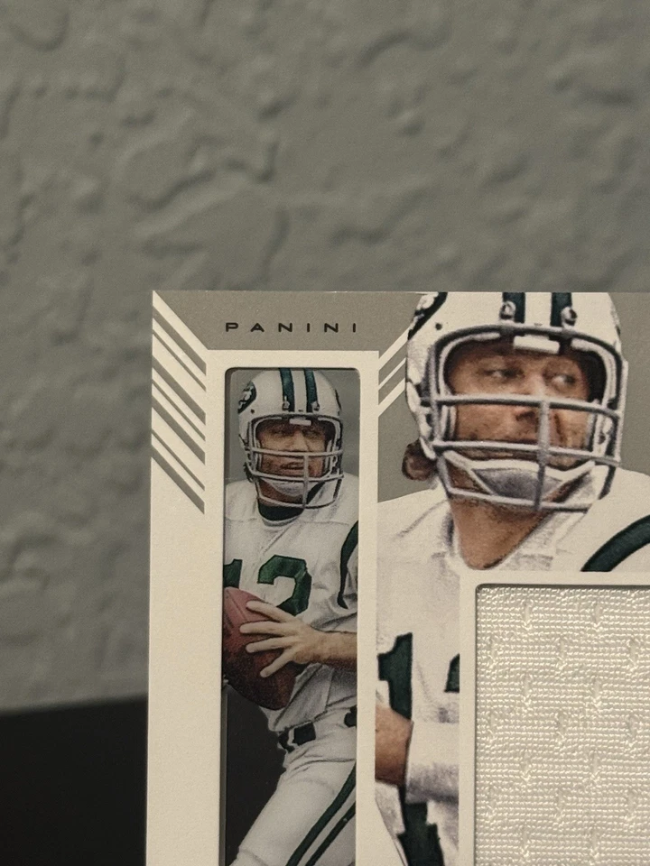 Panini Clear Vision 2015 - Telas enmarcadas Joe Namath #FF-JN/99 (MEM) Foto 4 de 4
