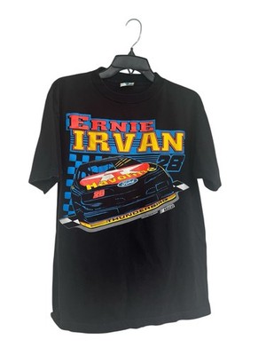 Vintage NASCAR 1994 Ernie Irvan Shirt Ford Thunderbird L