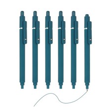 6Pcs 0.5mm Retractable Pens, Dark Blue Gel Ink,Dark Blue