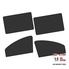 Car Window Shades, Light Block Car Privacy Curtains, Heat 4 PCS Black