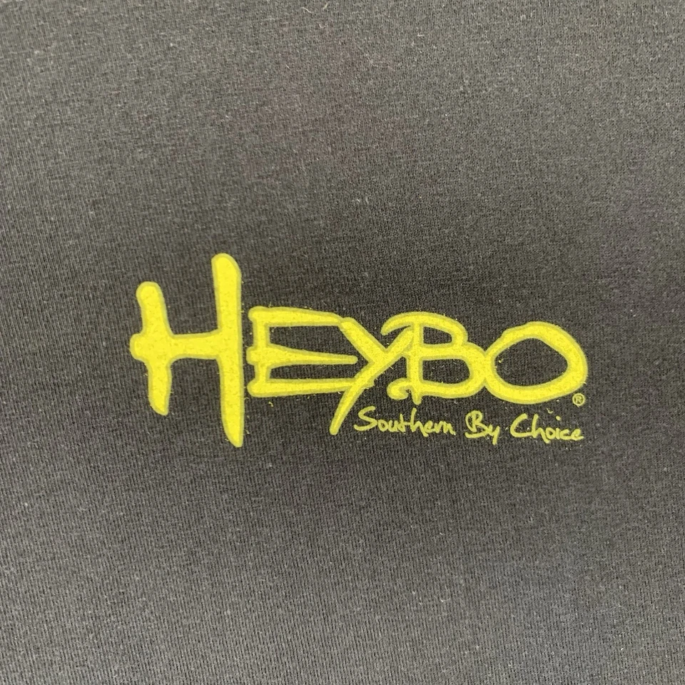Heybo Southern by Choice T Shirt XL Frog Legs Graphic Thick Knit Black Cotton Foto 3 de 4