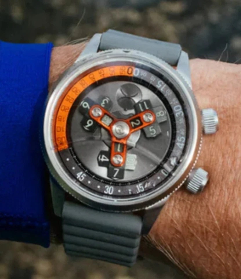 Xeric Vendetta II Automatic Grey Dial  W/ Orange Details - Image 3 of 4