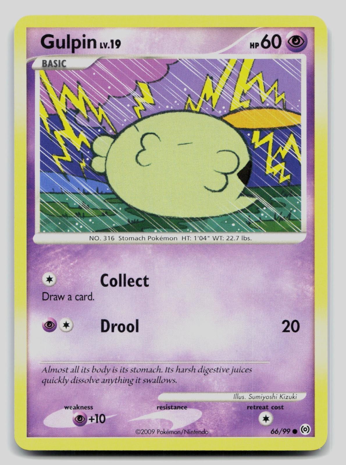 Gulpin 66/99 Common Arceus Pokemon Near Mint
