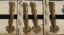 Lot de 4 ornements anciens métal doré bronze? antique ornaments