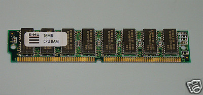 16MB CPU RAM memory EMU E-MU E5000 E6400 E4XT E-Synth Rack Ultra E4 Platinum