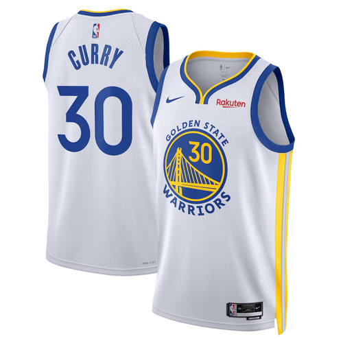 NWT-SM-2X Nike Stephen Curry White Golden State Warriors Jersey