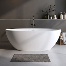 59 Oval Solid Surface Freestanding Bathtub St...