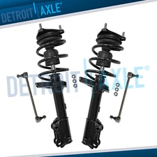 Front Quick Struts w/ Coil Spring Assembly Sway Bars Kit for 2014-2019 Kia Soul