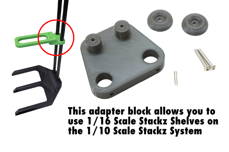 STACKZ 1/16 Scale RC Car Shelf Pit Display Stand Rack for Mini-T, Mini ...