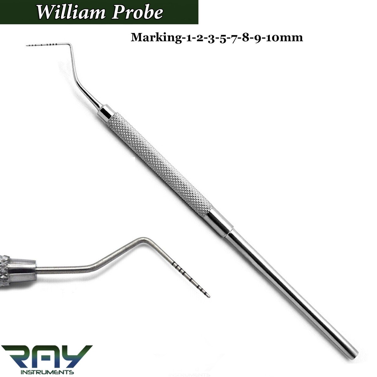 Periodontal Probe Dental Instruments Periodontal Probes - Color Coded ...