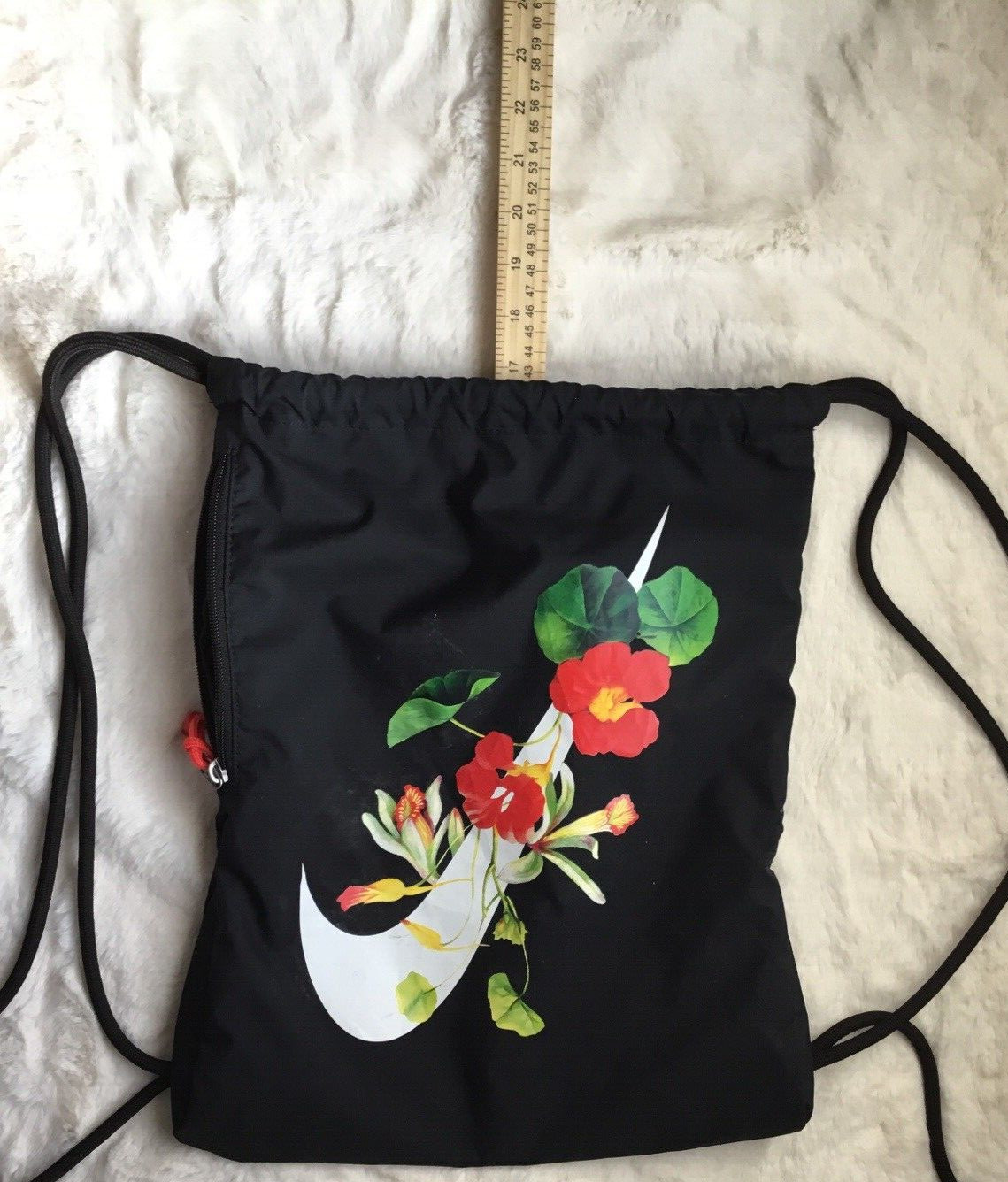 Nike String Backpack shopping bag casual beach tr… - image 6