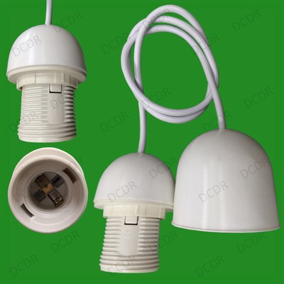 Edison Screw White Ceiling Rose Flex 