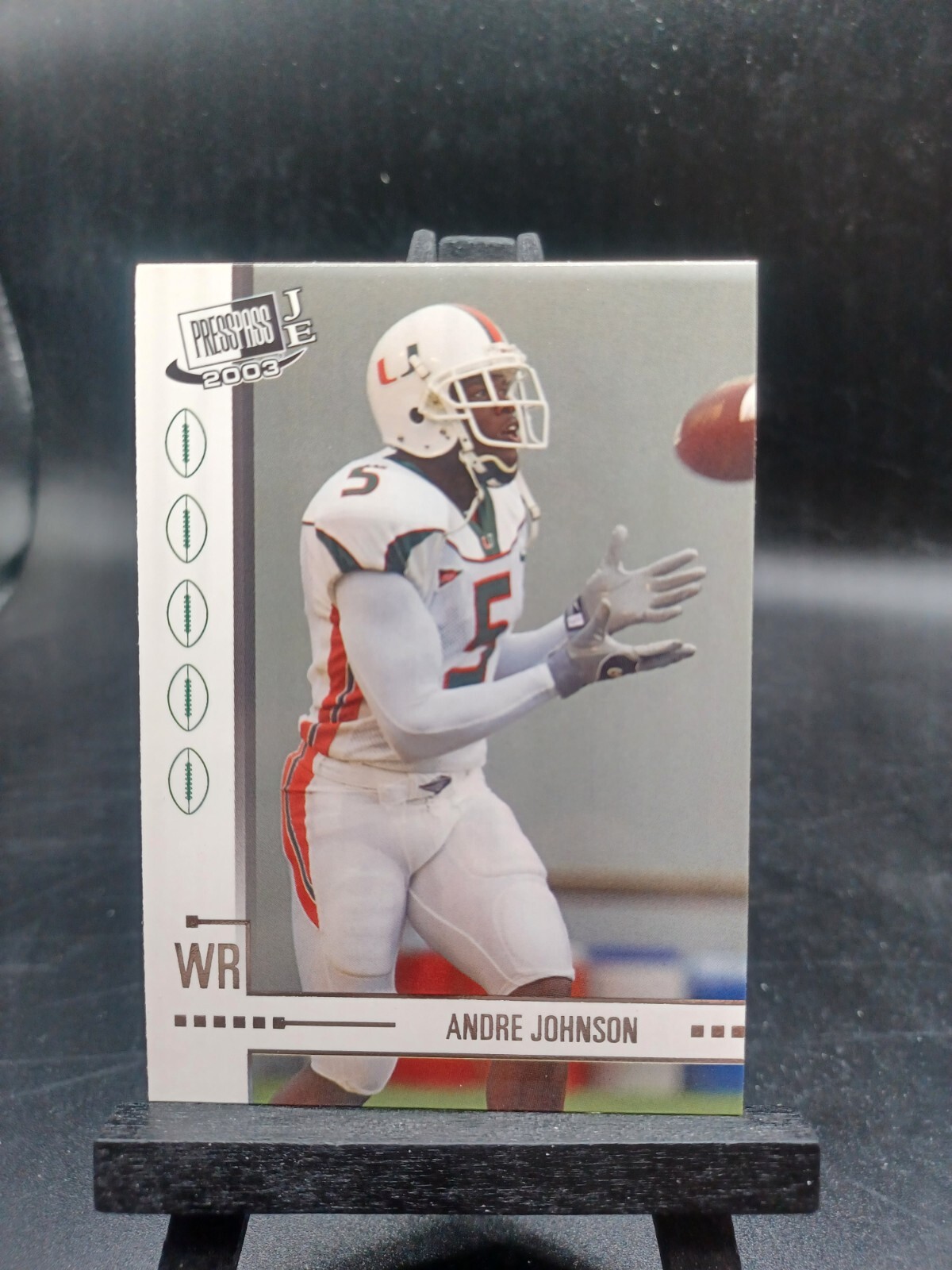 Andre Johnson Press Pass JE #18 Base