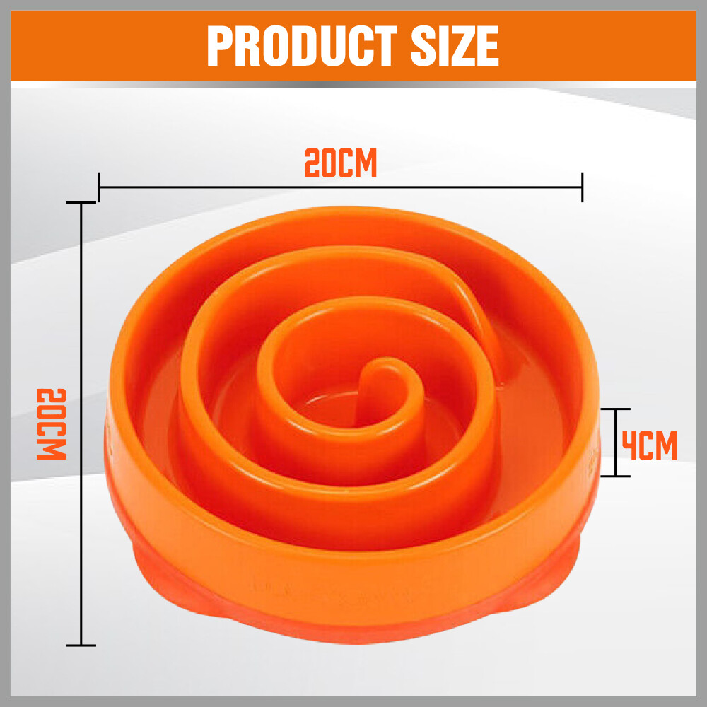 VaKa Cat Dog Slow Down Eating Feeder Dish Pet Large / Small Feeding