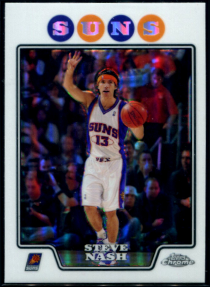 2008-09 Topps Chrome #13 Steve Nash Refractor NM Phoenix Suns