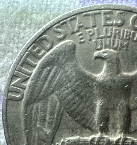 Rare 1973 Liberty Quarter No Mint Mark Philadelphia Mint W/ Letter Rim Error - Picture 7 of 9