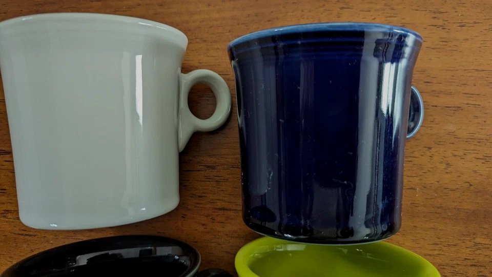 Fiestaware Cups Set of 4 Solid Colors. - Image 4 of 4