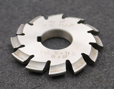 DOLD Zahnformfräser D.P.= 10 No. 8 für Z= 12-13 EGW 20° Ø65x22mm mit LKN