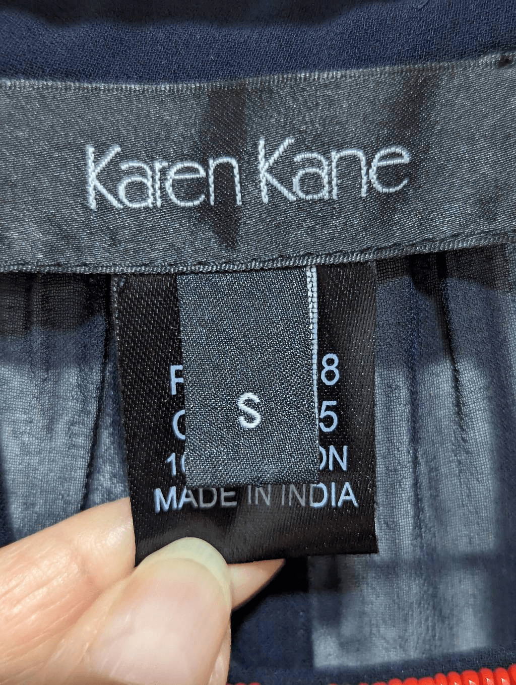 Karen Kane Women's Dark Blue Sheer Beaded Necklin… - image 2