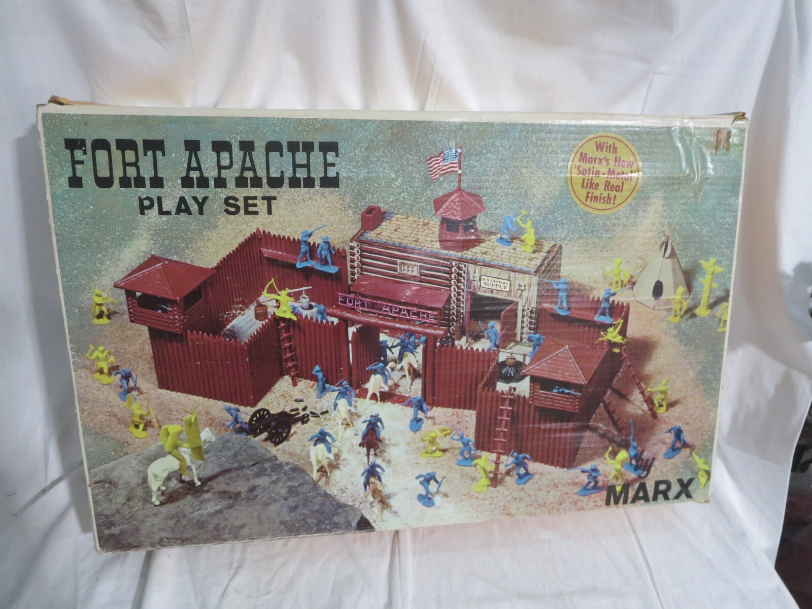 Vintage Marx Fort Apache Play Set Empty Box Only