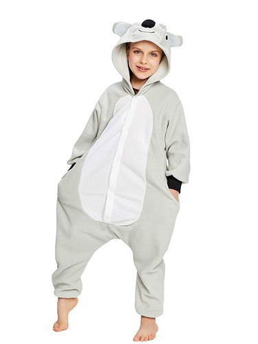 CANASOUR Koala Costumes Kids For Boys and Girls Soft Hooded One-piece pajamas - Picture 30 of 34