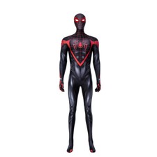 Spider-Man Miles Printed Jumpsuit Outfits Halloween Cosplay Costume