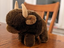 Vintage 1984 Bison Buffalo plush by Dakin