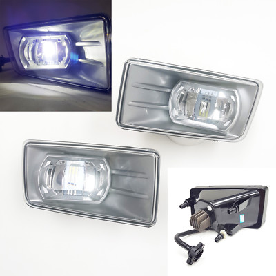 Built-in LED Clear Lens Fog Lights For 2007-2014 Chevy Silverado Tahoe Suburban