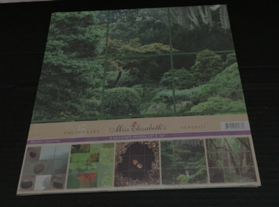FREE Miss Elizabeth's 5 Scrapbook Scrapbooking Serenity Nature Scenes 12 x 12