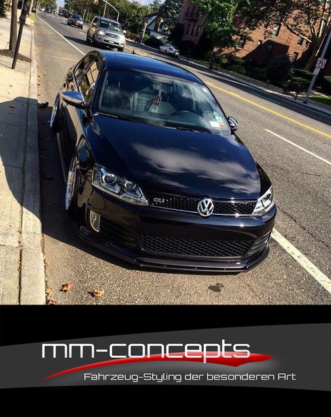 CUP Spoilerlippe Schwarz FüR VW Jetta MK6 6 VI GLI Frontspoiler Spoilerschwert-image