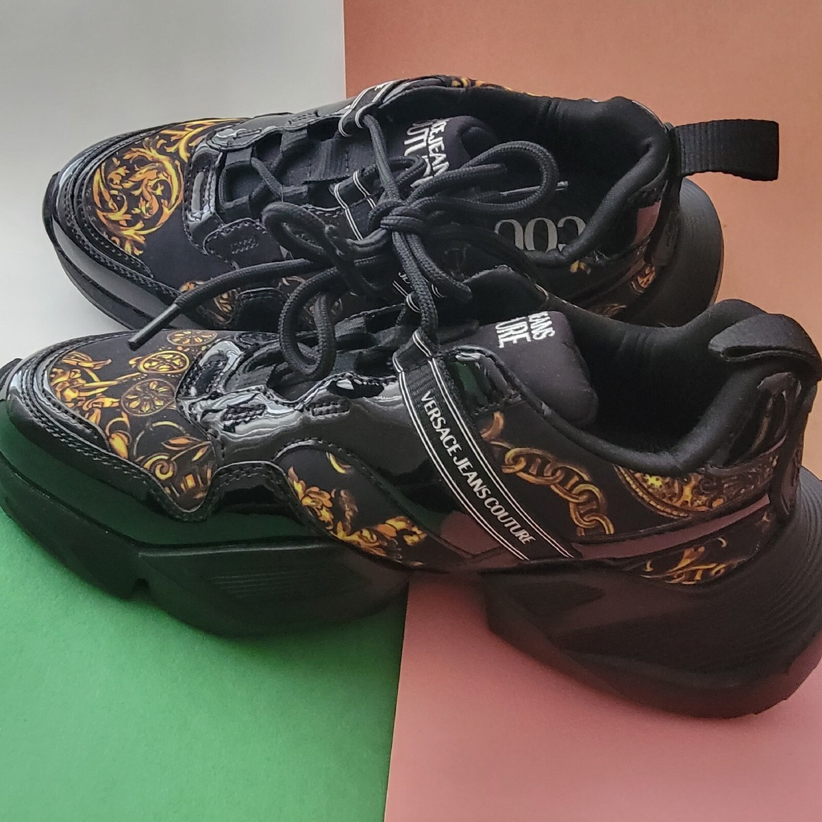 Versace Jeans Couture Black Gravity Low Sneakers