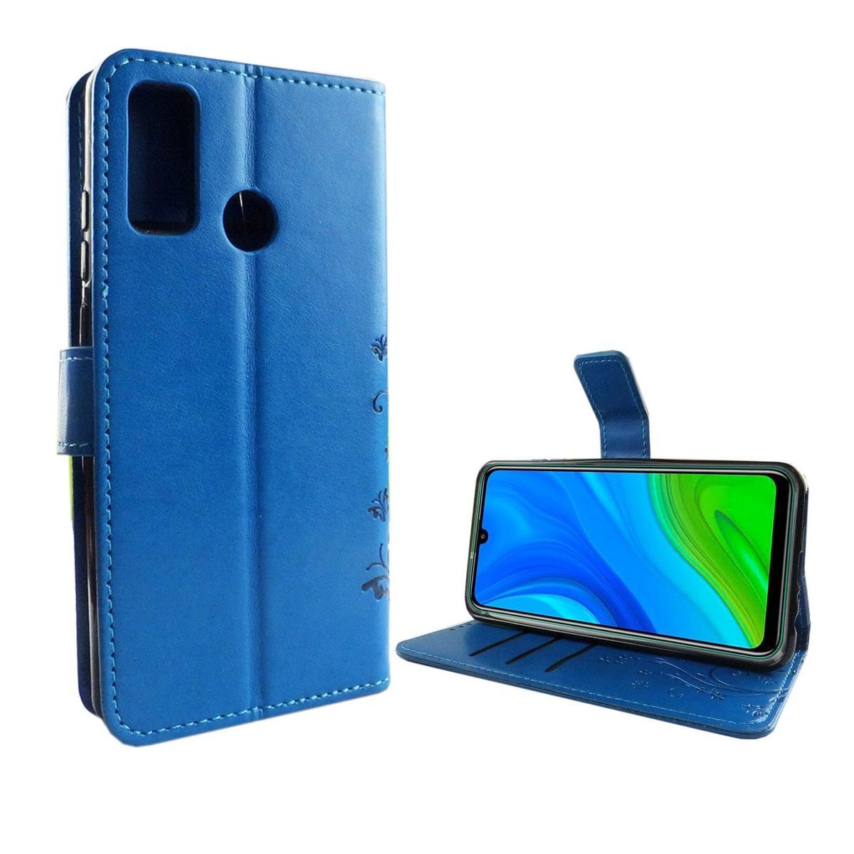 COVER Per Huawei P30 / Lite / Pro Custodia ARMOR Holder Ring VETRO TEMPERATO 9H