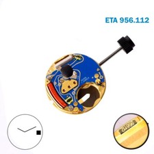 ETA 956.112 Swiss Watch Movement , 2 Hands, White Date Disk at 3, H 0 .