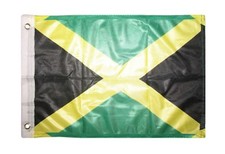 12x18 12''x18'' Jamaica Jamaican rough tex knitted boat flag banner 100D