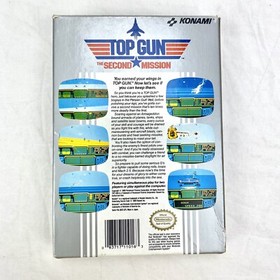 Top Gun: The Second Mission (Nintendo NES, 1989) Game Konami Complete CIB