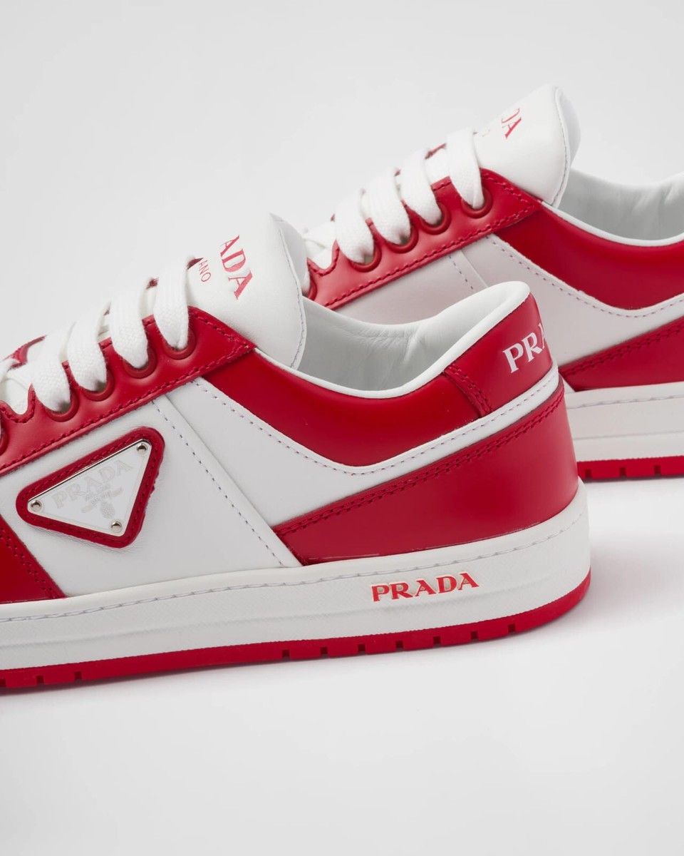 PRADA DOWNTOWN LEATHER SNEAKERS. | eBay