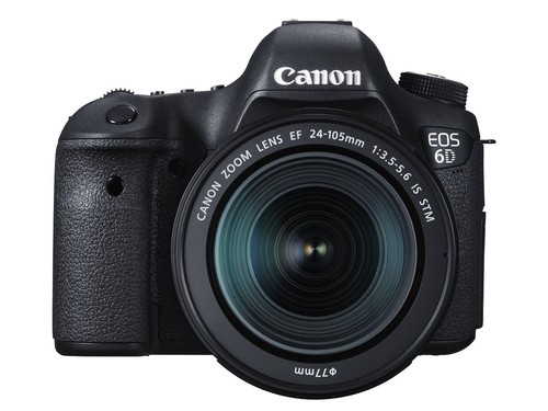 Canon EOS 6D 8035B106 20.2MP Digital SLR Camera 24-105mm f/3.5-5.6 STM Lens - Black