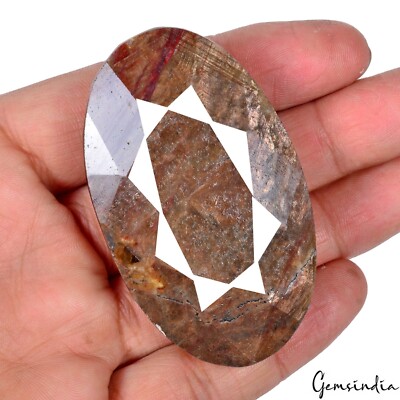 Certified 500 Ct Natural Untreated Brown w Red Streak Sapphire Oval Cut Huge Gem