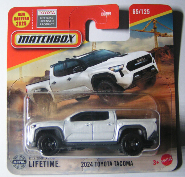 Matchbox - 2024 Toyota Tacoma - Weiß - Mbx Construction 2025 - JBR28-image