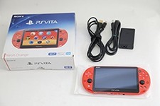 PS Playstation vita Wi-Fi model NEON ORANGE PCH-2000 ZA24 Japan game F/S