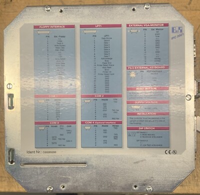 B&R AUTOMATION PROCESSOR 5C2001.01 W/SISTER DISPLAY-REFURBISHED