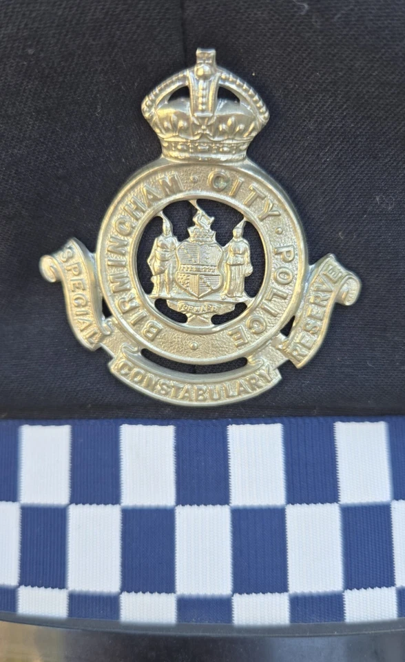 Gorra de reserva de policía especial de Birmingham City Police de colección con insignia Foto 4 de 4