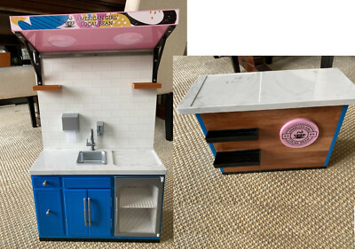 American Girl store bistro 18'' doll NEW coffee shop counter mini fridge sink