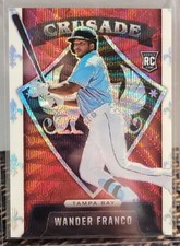 2022 Panini Crusade #1 Wander Franco Ruby Wave Prizm #/199 Rookie RC Tampa Bay 