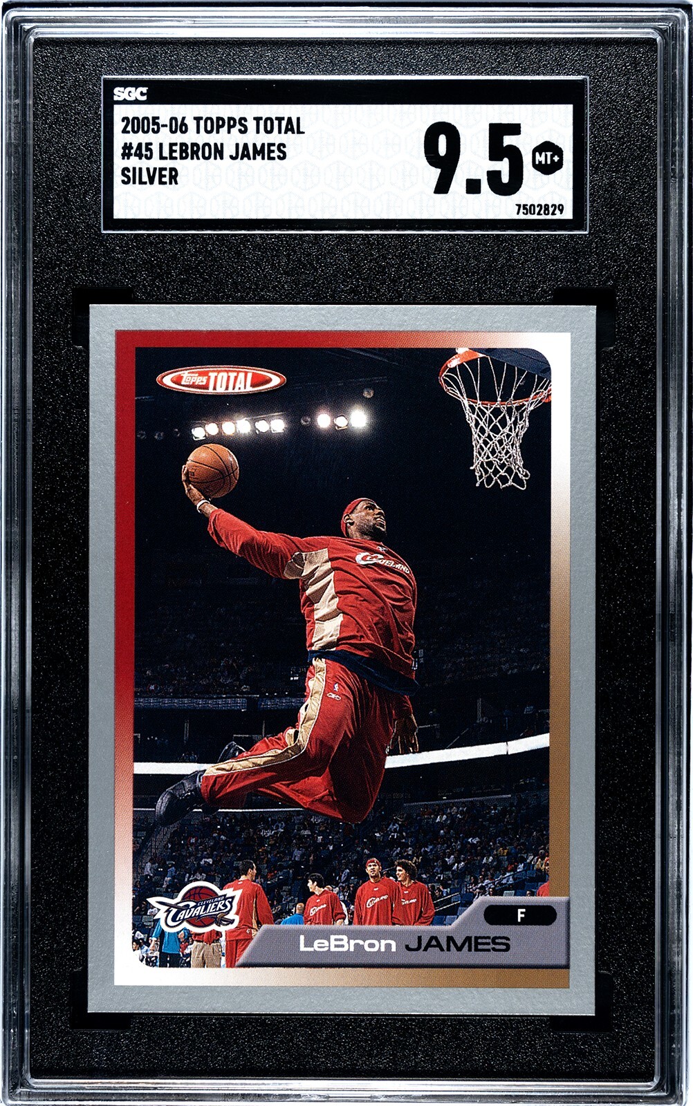 2005-06 Topps Total Lebron James 45 Silver SGC 9.5