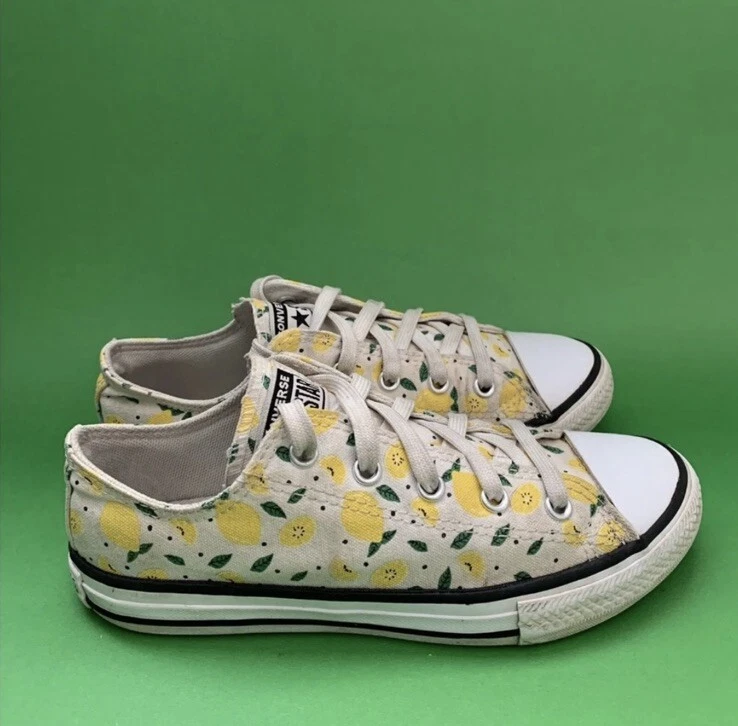 Scarpe basse classiche Converse CTAS sneakers stampa limone giovani taglia 2 668292F
