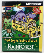 Scholastic's The Magic School Bus Explores the Rainforest PC Big Box-NEW 