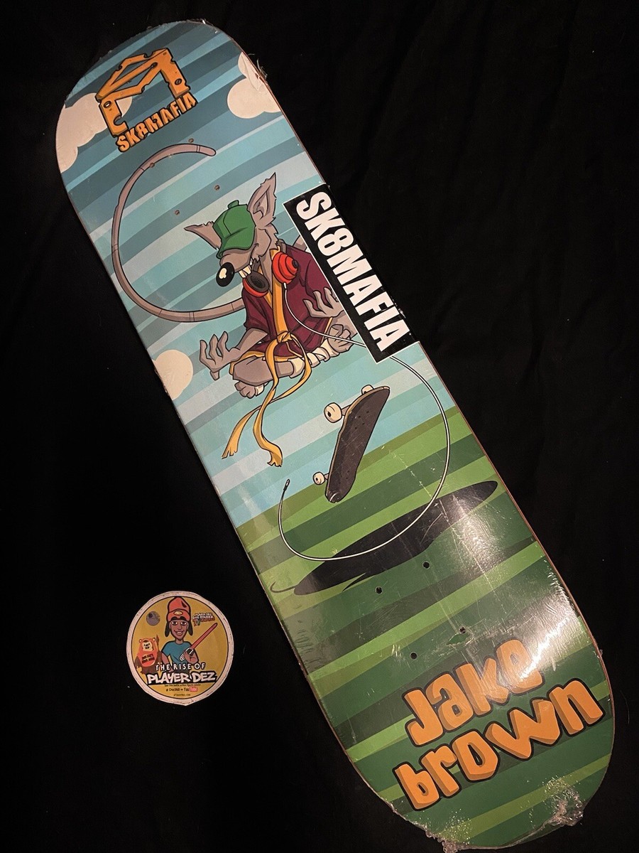 RARE Sk8mafia Jake Brown Skate Rats Skateboard Deck Pro Model TMNT
