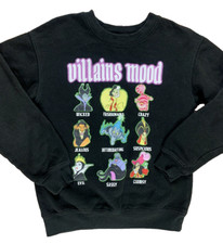 Disney Shirt Adult XS 1 Black Pullover Sweatshirt Womens Ladies